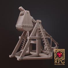 Tabletop Battlefields – Medieval Trebuchet 3D Printer Model