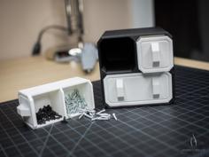 SciFi Small Part Storage Crates 3D Printer Model