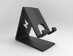 Lightning Phone Stand 3D Printer Model