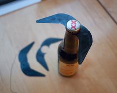 Beer Bottle Moustache 3D Printer Model