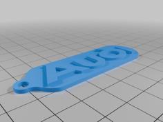 Classic AUDI Keychain 3D Printer Model