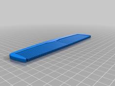 Hair Comb With Two Sizes. 3D Printer Model