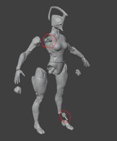 Warframe Nyx 2.0 (with Right And Left Parts) 3D Printer Model