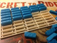 “Ticket To Ride” Trains Tray 3D Printer Model