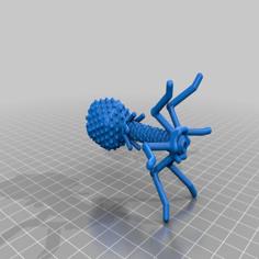 T4 Bacteriophage Christmas Tree Ornament 3D Printer Model