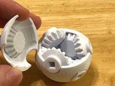 Gears In Spheres (Octahedron) 3D Printer Model