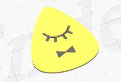 Bill Cipher Guitar Pick 3D Printer Model