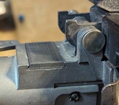 A&K Airsoft M60 & Mk43 Rear Sight Delete Plate 3D Printer Model