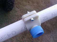 Spray Nozzle Saddle For 25mm Pvc Pipe. 3D Printer Model