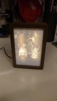 Lithophanie Frame Lamp 3D Printer Model