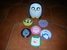 Gunter + Adventure Time Coasters 3D Printer Model