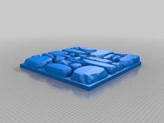 Rough Stone Floors 2×2 Corner Tile 3D Printer Model