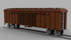 Russian Boxcar Series 11-270, HO Scale 3D Printer Model