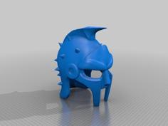 Big Gladiator Helmet 3D Printer Model