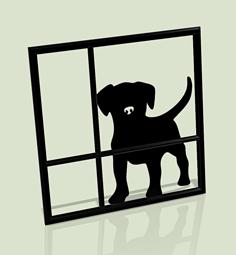 Puppy At Window 3D Printer Model