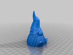 Sitting Gnome 3D Printer Model