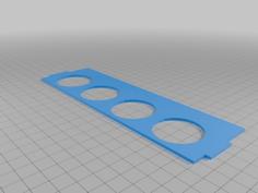 Shelf For 33mm Paint Bottle 3D Printer Model