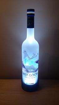 Grey Goose Vodka Bottle LED Lamp Base 3D Printer Model