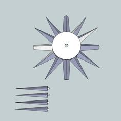 Atomic Age Wall Clock 3D Printer Model