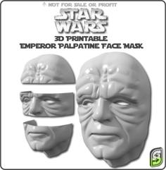 Emperor Palpatine Face Mask 3D Printer Model