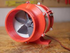 3D Printed Duct Fan With 775 Motor 3D Printer Model