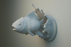 Jumping Fish Wall Hanger 3D Printer Model