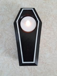 Coffin Tea Light Holder – Halloween 3D Printer Model