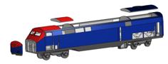 HO Scale Athearn Amtrak P42 / P40 / P32 / AMD 103 3D Printer Model