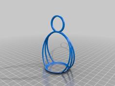 Easter Egg Dipper Basket With And Without Handle 3D Printer Model