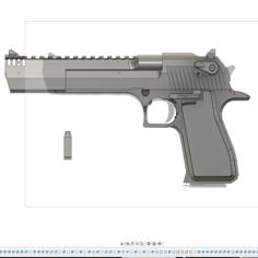 Desert Eagle .50AE 3D Printer Model