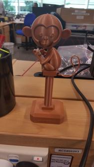 Monkey Trophy Statue – Learning Award 3D Printer Model