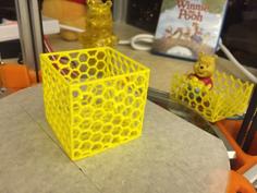 Box With Honeycomb Hole Pattern 3D Printer Model