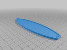 Finger Surfboard Thicker With Grip Tape Template 3D Printer Model