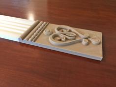 Victorian Plinth Block For Door And Window Moulding 3D Printer Model