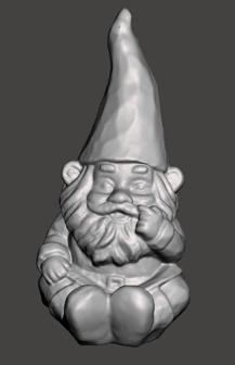 Gnome, Garden Gnome Picking Nose 3D Printer Model