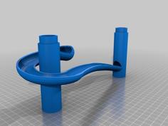 Marble Run Spiral With Two Columns 3D Printer Model