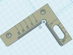 Triangle Ruler Metric 3D Printer Model