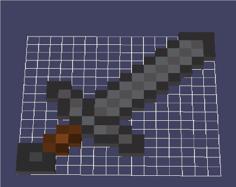 Minecraft Sword 3D Printer Model