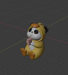 Panda In A Duck Suit 3D Printer Model