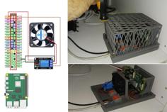 Raspberry Pi 4 Box, Fan Control 3D Printer Model