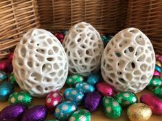 Three Stochastic Easter Eggs 3D Printer Model