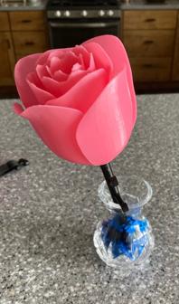 Rose With Stem 3D Printer Model