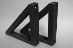 2U Rack Mount Bracket 3D Printer Model