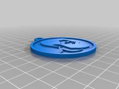 Barber Key Ring 3D Printer Model