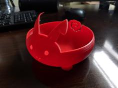 Red Rabbit Yarn Bowl 3D Printer Model