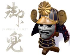 Samurai Helmet 3D Printer Model