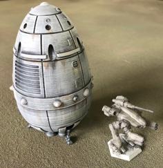 SciFi Vehicle – Light Orbital Drop Shuttle – Civillian Class 3D Printer Model