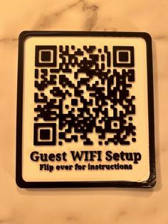 Rick Roll Guest WIFI Plaque 3D Printer Model