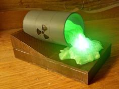 Radioactive Waste Night Light 3D Printer Model