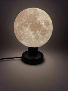 Moon Desk Lamp 3D Printer Model